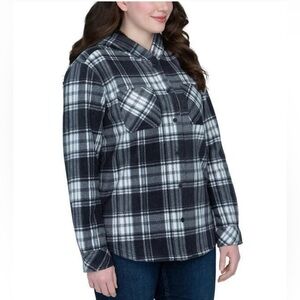 Realtree Women's Hooded Flannel Plaid Jacket Size Medium